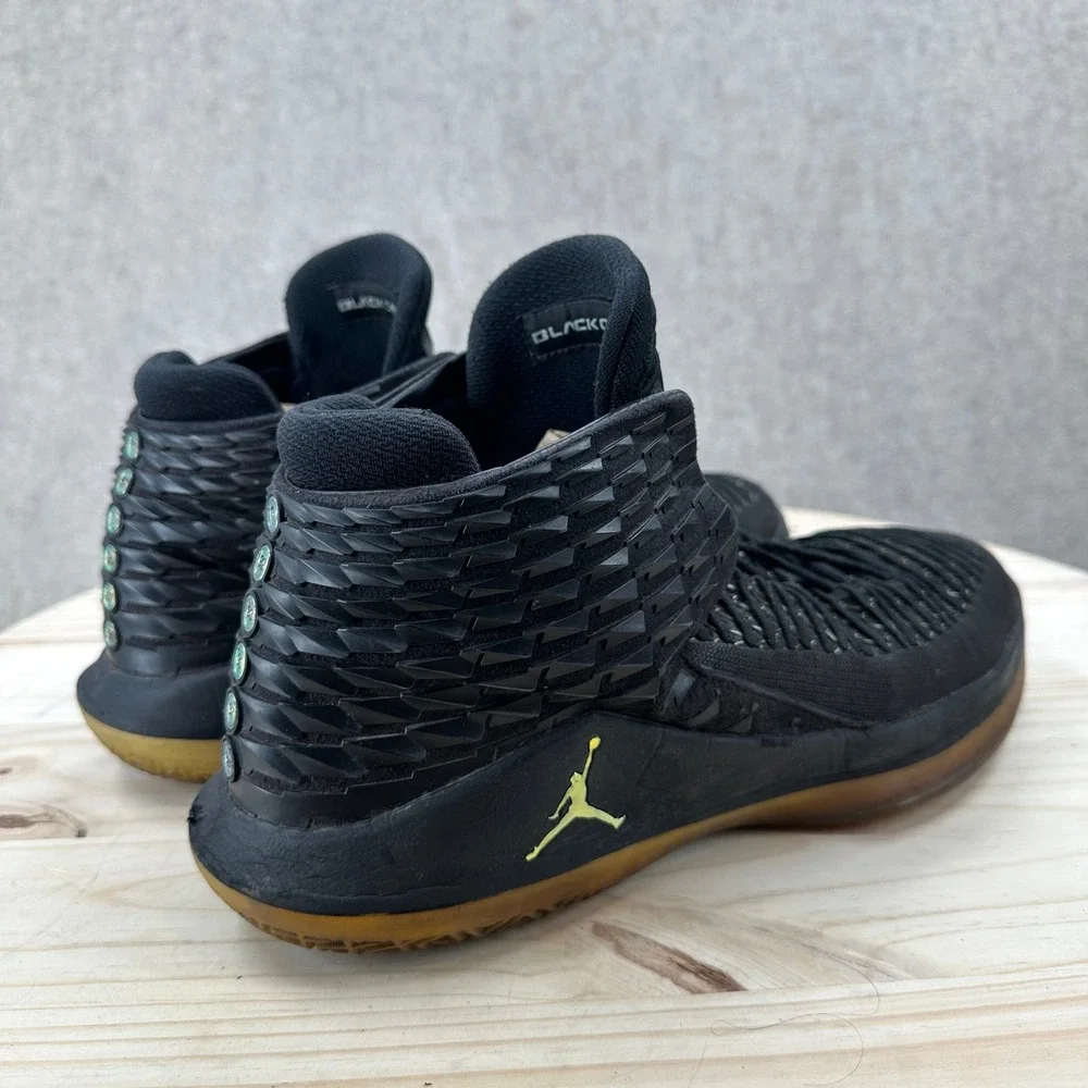 Jordan XXXII Black Cat Basketball Shoes Black Gum AA1253-003 Mens 14 Mid Top